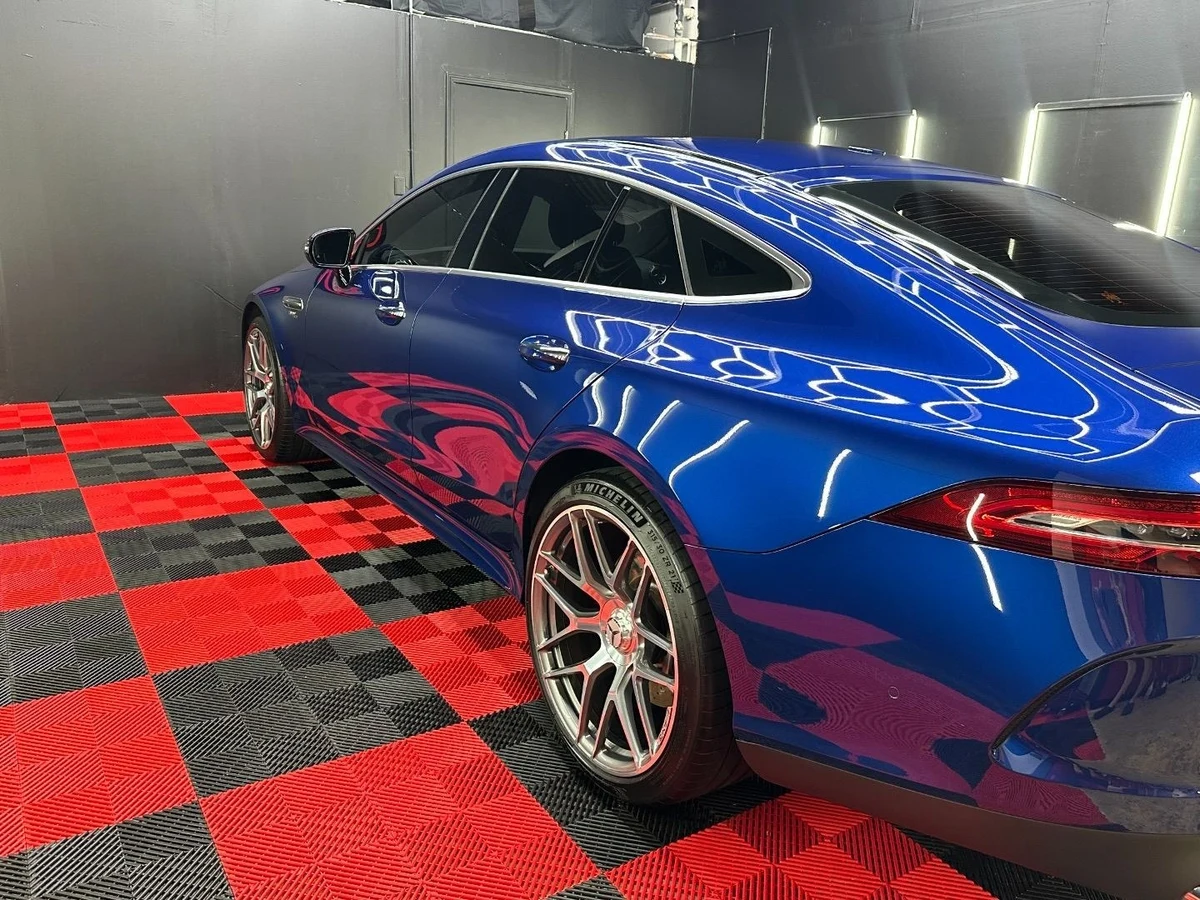Paint protection film installed on a car